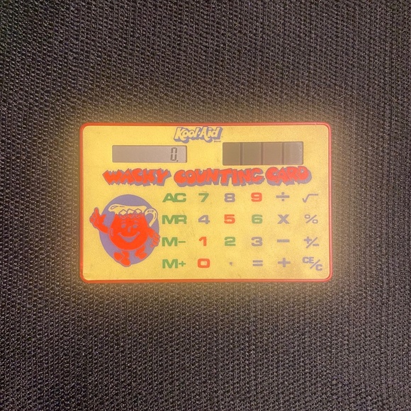Rare Vintage Kool-Aid Solar Powered Calculator - Wacky Counting Card - Working - Picture 1 of 2